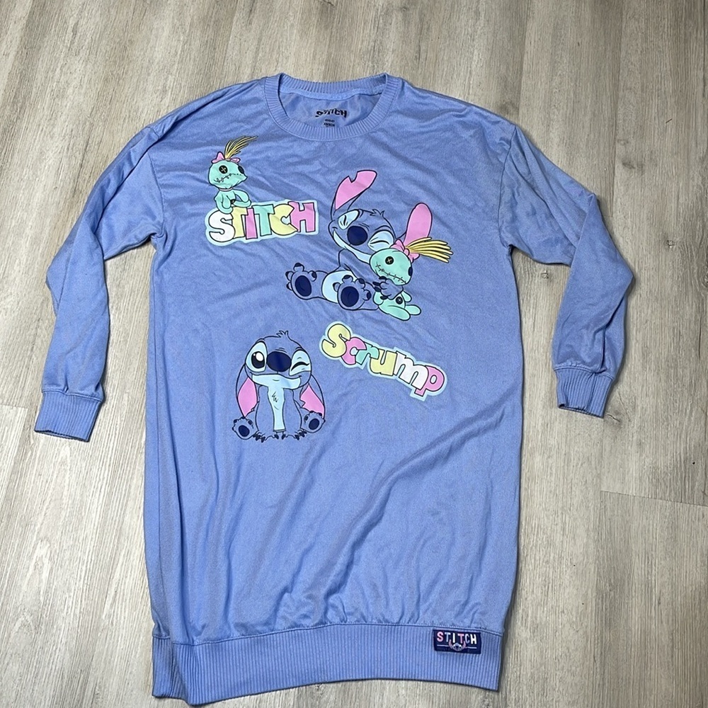 Disney Stitch sweater/nightgown size xs